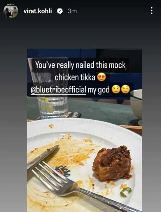 Virat Kohli mock chicken tikka